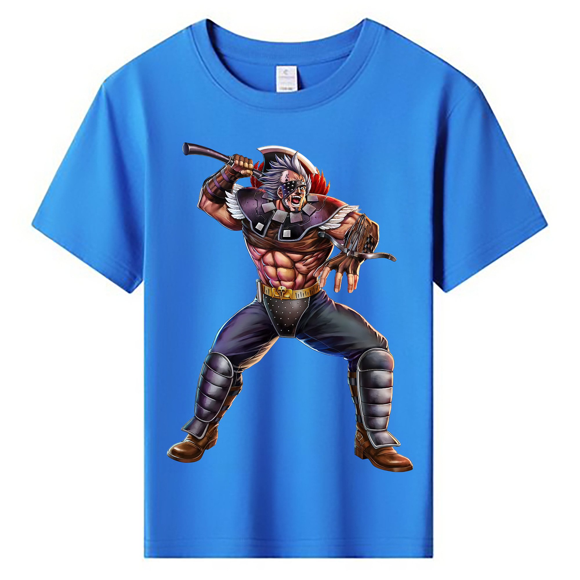 （画像用） 北斗の拳 Fist of the North Star 綿100％キッズTシャツ（フロントプリント）